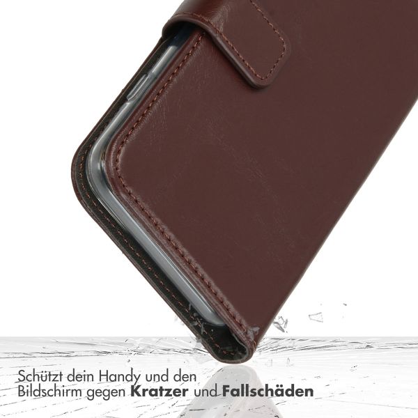 Selencia Echtleder Klapphülle für das Samsung Galaxy S24 - Braun