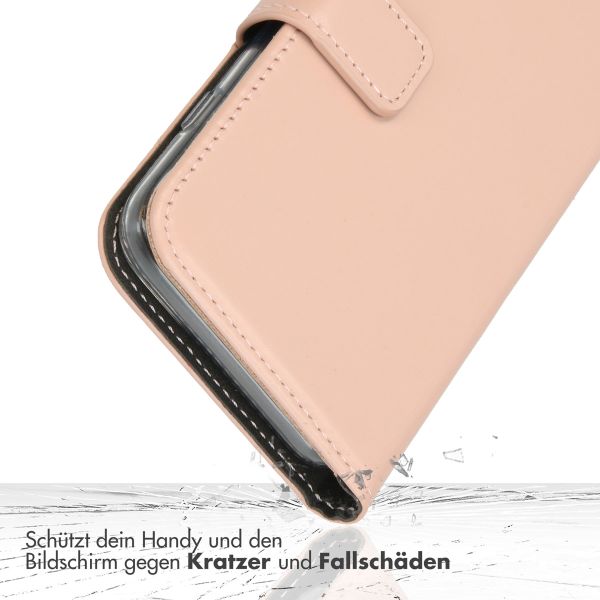 Selencia Echtleder Klapphülle für das Samsung Galaxy A54 (5G) - Dusty Pink