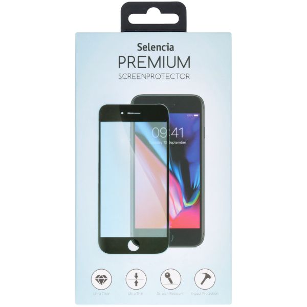 Selencia Premium Screen Protector aus gehärtetem Glas für das iPhone 12 (Pro) - Schwarz