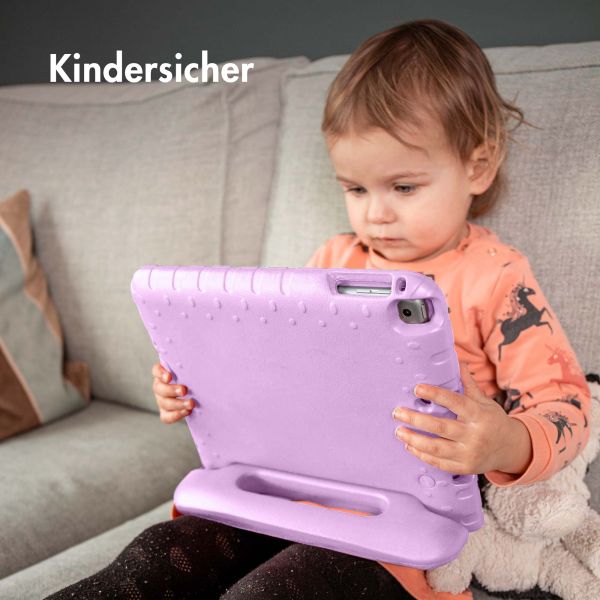 imoshion Schutzhülle mit Handgriff kindersicher für das Samsung Galaxy Tab A9 8.7 Zoll - Lila