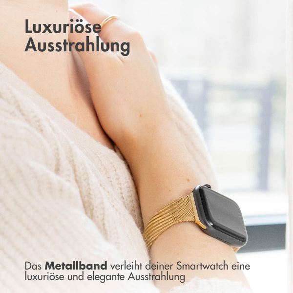 imoshion Mailändische Faltarmband für das Apple Watch Series 1-9 / SE - 38/40/41 mm / Series 10 - 42 mm - Gold