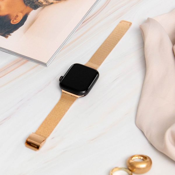 imoshion Mailändische Faltarmband für das Apple Watch Series 1-9 / SE - 38/40/41 mm / Series 10 - 42 mm - Rose Gold