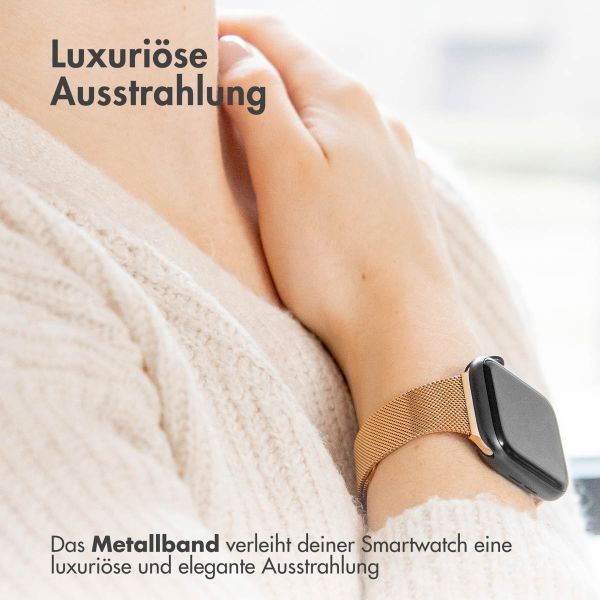 imoshion Mailändische Faltarmband für das Apple Watch Series 1-10 / SE / Ultra (2) - 42/44/45/46/49 mm - Rose Gold