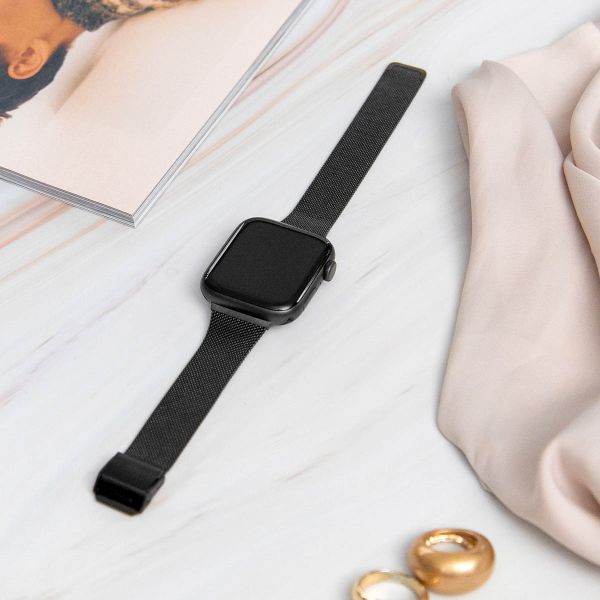 imoshion Mailändische Faltarmband für das Apple Watch Series 1-9 / SE - 38/40/41 mm / Series 10 - 42 mm - Schwarz