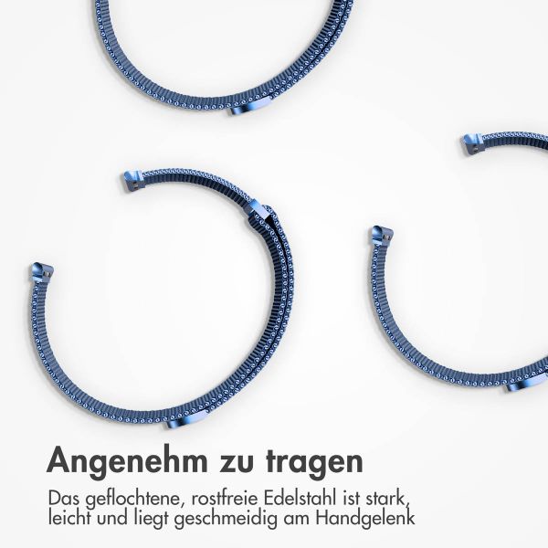 imoshion Mailändische Magnetarmband für die Apple Watch Series 1-9 / SE - 38/40/41 mm / Series 10 - 42 mm - Größe M - Blau