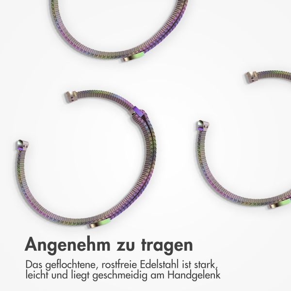 imoshion Mailändische Magnetarmband für die Apple Watch Series 1-9 / SE - 38/40/41 mm / Series 10 - 42 mm - Größe M - Galaxy