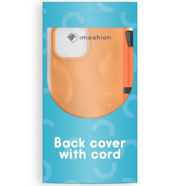 imoshion Silikonhülle mit Band für das iPhone 12 (Pro) - Orange
