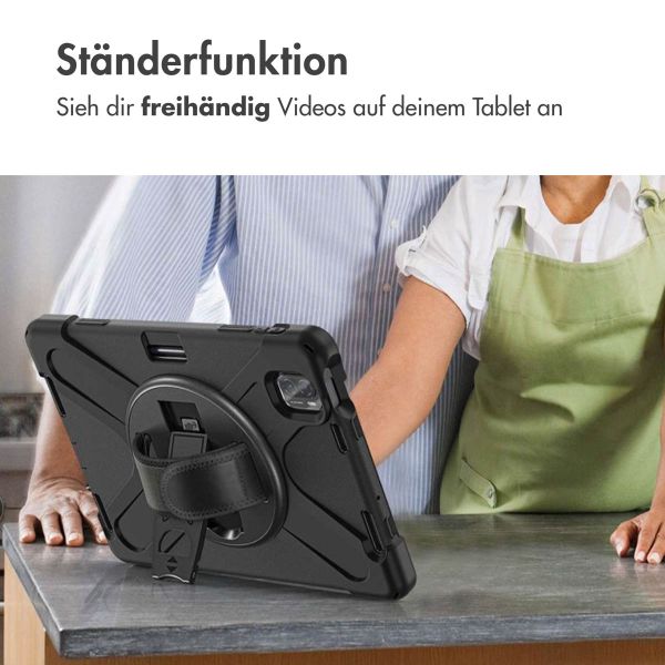 imoshion Tablet Cover mit Handriemen und Schulterriemen für das Lenovo M10 Plus (3rd gen) - Schwarz