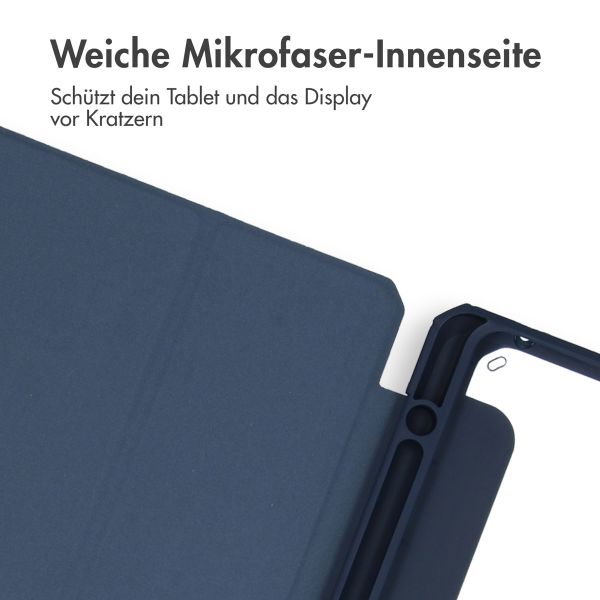 iMoshion Trifold Hardcase Klapphülle für das iPad Pro 11 (2024) M4 - Dunkelblau
