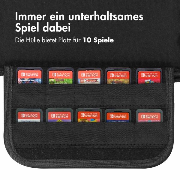 imoshion ﻿Schale für Nintendo Switch – Hülle für Nintendo Switch / Switch OLED – Schwarz