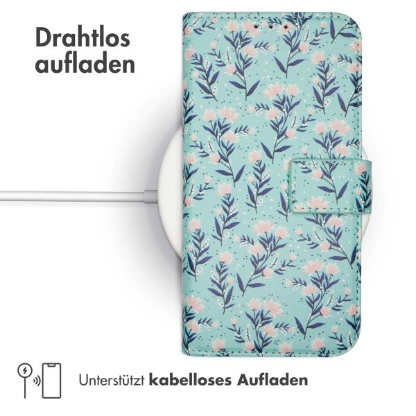 imoshion ﻿Design Klapphülle für das Samsung Galaxy A53 - Blue Flowers