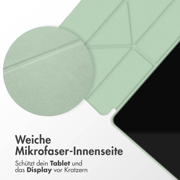 imoshion Origami Klapphülle für das Samsung Galaxy Tab S9 11.0 Zoll - Hellgrün