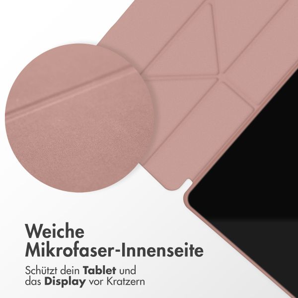 imoshion Origami Klapphülle für das Samsung Galaxy Tab S9 11.0 Zoll - Rose Gold