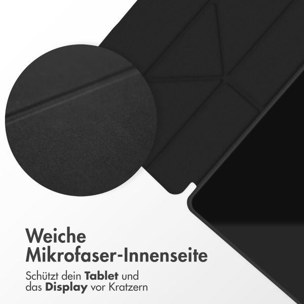 imoshion Origami Klapphülle für das Samsung Galaxy Tab S6 Lite / Tab S6 Lite (2022) / Tab S6 Lite (2024) - Schwarz