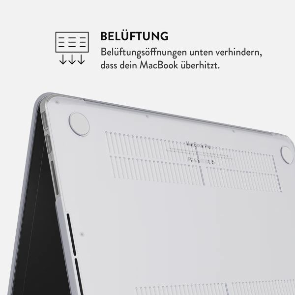 Burga Hardshell Hülle für das MacBook Air 13 Zoll (2022) / Air 13 Zoll (2024) M3 chip - A2681 / A3113 - Bitter
