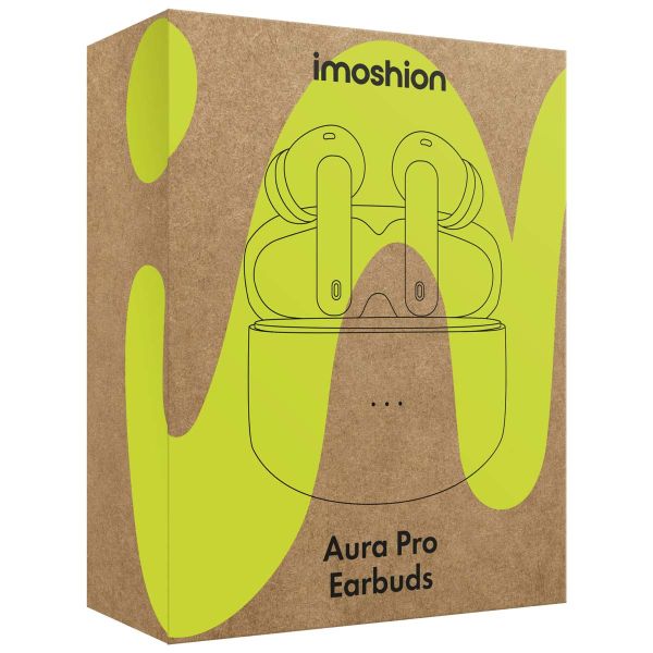 imoshion Aura Pro Earbuds – Kabellose Kopfhörer – Kabellose Bluetooth-Kopfhörer – Mit ANC-Geräuschunterdrückungsfunktion - Schwarz