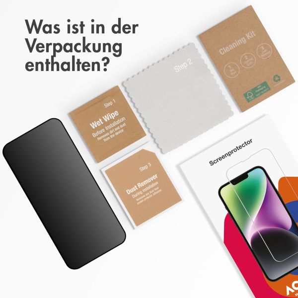 Accezz Privacy Displayschutz aus gehärtetem Glas für das iPhone 14 Pro Max / 15 Plus / 16 Plus