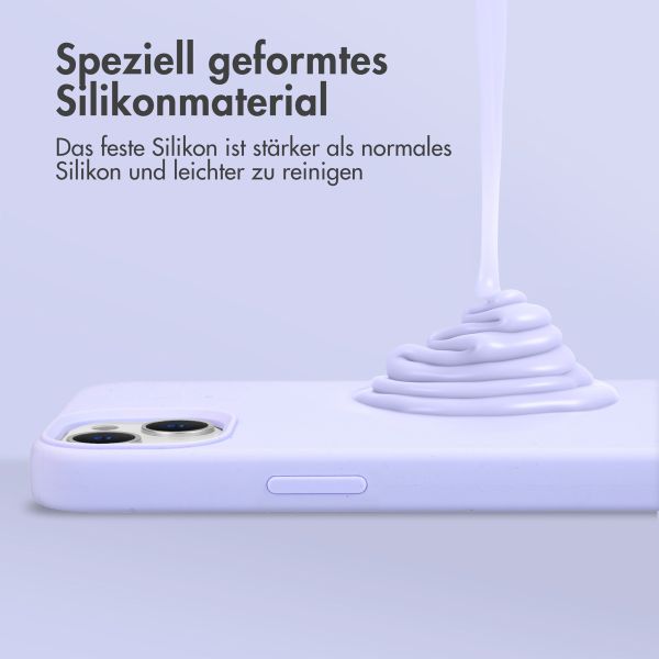 Accezz Liquid Silikoncase für das iPhone 12 (Pro) - Lila
