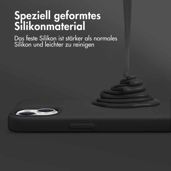 Accezz Liquid Silikoncase für das Samsung Galaxy S24 Plus - Schwarz