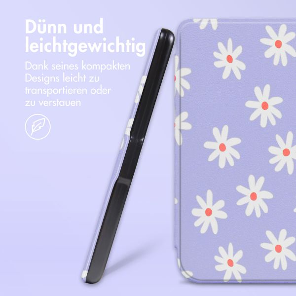 imoshion Design Slim Hard Case Sleepcover für das Kobo Clara Colour / Kobo Clara BW - Flowers Distance