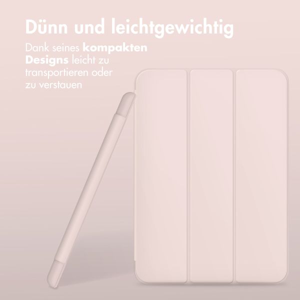 Accezz Smarte Klapphülle aus Silikon für das iPad 6 (2018) 9.7 Zoll / iPad 5 (2017) 9.7 Zoll - Rosa