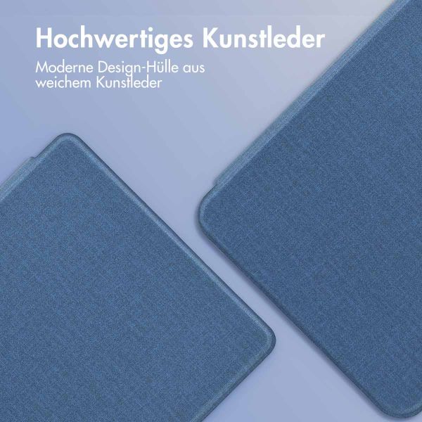 imoshion Canvas Sleepcover Klapphülle für das Amazon Kindle (2022) 11th gen - Dunkelblau