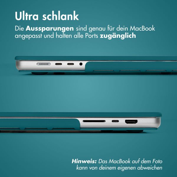 imoshion Hard Cover für das MacBook Pro 14 Zoll (2021) / Pro 14 Zoll (2023) M3 chip - A2442 / A2779 / A2918 - Petrol Green