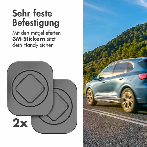 Accezz EasyLock Handyhalterung Auto - Inklusive Hülle für das iPhone 15 Pro - Lüftungsgitter -  360 Grad drehbar - Schwarz