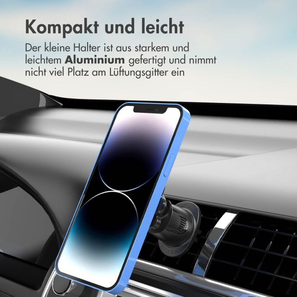 Accezz EasyLock Handyhalterung Auto - Inklusive Hülle für das Samsung Galaxy S24 - Lüftungsgitter -  360 Grad drehbar - Schwarz