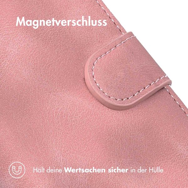 imoshion ﻿Klapphülle mit Kordel für das iPhone 12 (Pro) - Rosa