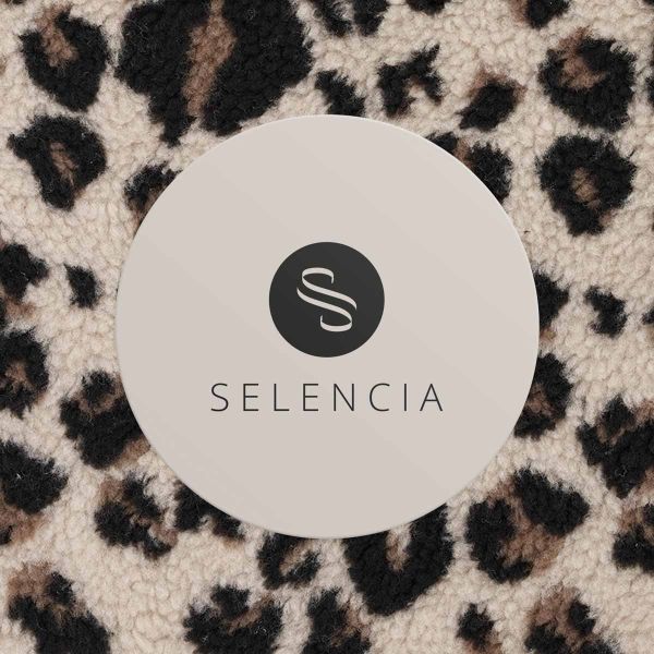 Selencia Teddy Laptop Hülle 13-14 Zoll - Laptop Sleeve - Leopard