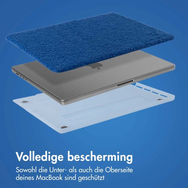 imoshion Teddy Hard Cover für das MacBook Air 13 Zoll (2022) / Air 13 Zoll (2024) M3 chip - A2681 / A3113 - Cobalt Blue