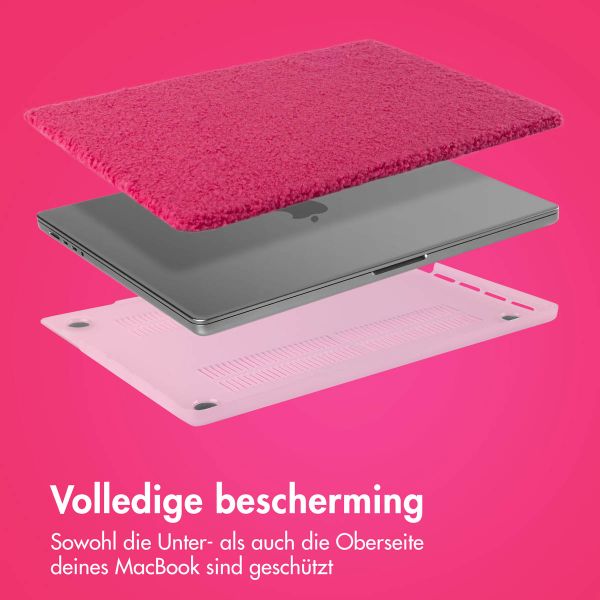 imoshion Teddy Hard Cover für das MacBook Pro 16 Zoll (2021) / Pro 16 Zoll (2023) M3 chip - A2485 / A2780 / A2991 - Hot Pink