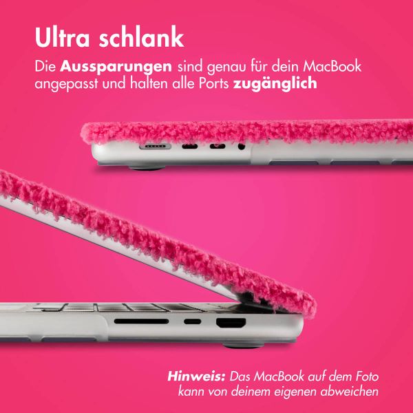 imoshion Teddy Hard Cover für das MacBook Air 13 Zoll (2018-2020) - A1932 / A2179 / A2337 - Hot Pink