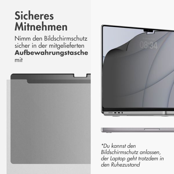 Accezz Magnetische Privacy Displayschutzfolie für MacBook Air 13 Zoll (2022) / Air 13 Zoll (2024) M3 chip - A2681 / A3113