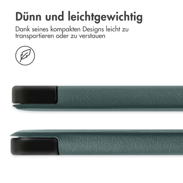 iMoshion Trifold Klapphülle für das iPad Air 13 inch (2024) M2 - Dunkelgrün