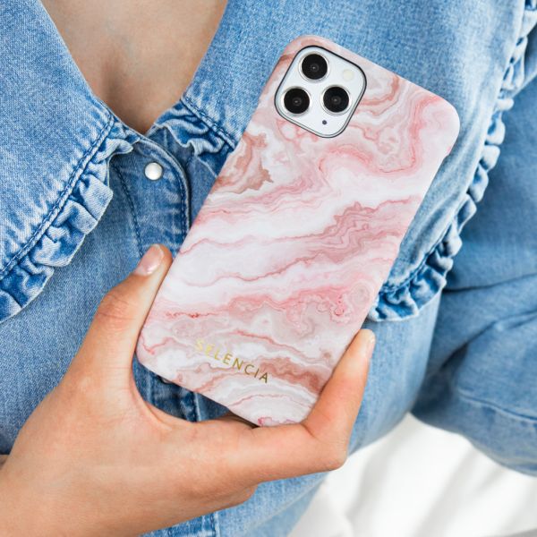 Selencia Maya Fashion Backcover Samsung Galaxy A41 - Marble Rose