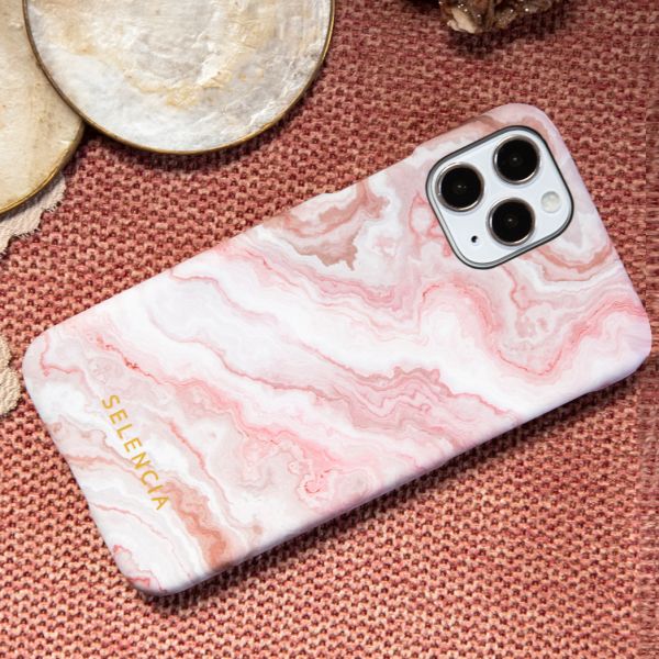 Selencia Maya Fashion Backcover Samsung Galaxy A41 - Marble Rose