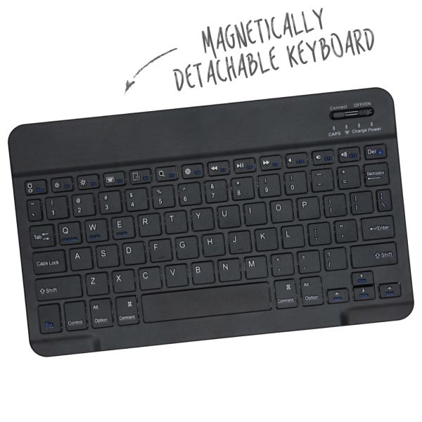 Accezz QWERTY Bluetooth Keyboard Klapphülle für das iPad Pro 13 (2024) M4 - Schwarz