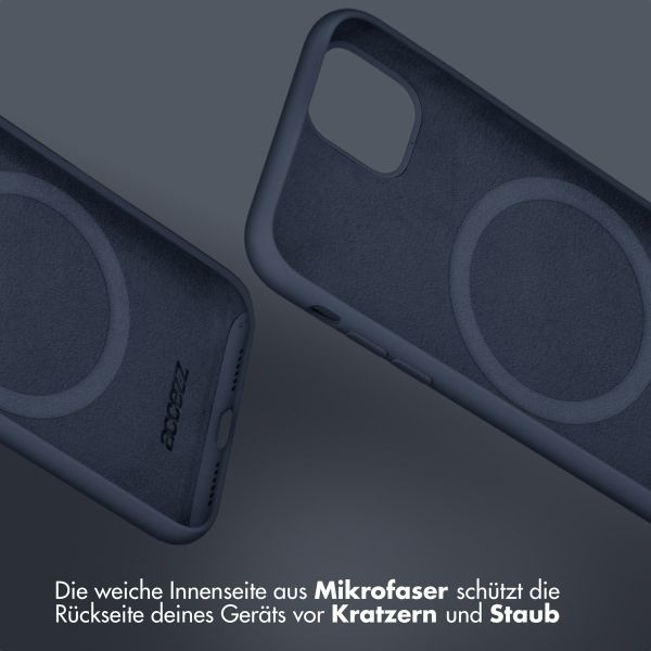 Accezz Liquid Silikoncase mit MagSafe für das iPhone 13 Pro - Dunkelblau