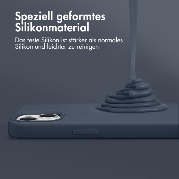 Accezz Liquid Silikoncase mit MagSafe für das iPhone 13 Mini - Dunkelblau