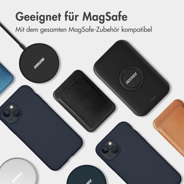 Accezz Liquid Silikoncase mit MagSafe für das iPhone 13 Pro - Dunkelblau