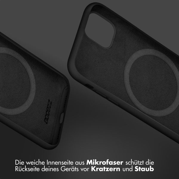 Accezz Liquid Silikoncase mit MagSafe für das iPhone 13 Mini - Schwarz