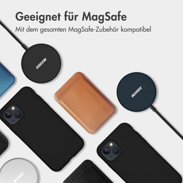 Accezz Liquid Silikoncase mit MagSafe für das iPhone 13 Mini - Schwarz