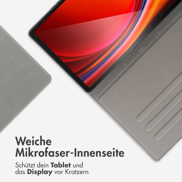 Accezz Classic Tablet Case für das Samsung Galaxy Tab S9 11.0 Zoll / S9 FE 10.9 Zoll - Braun