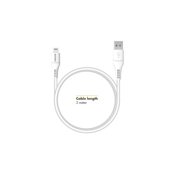 Accezz Lightning- auf USB-Kabel für das iPhone 6 Plus - MFI-zertifiziertes - 2 m - Weiß