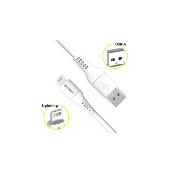 Accezz Lightning- auf USB-Kabel für das iPhone 6s Plus - MFI-zertifiziertes - 2 m - Weiß