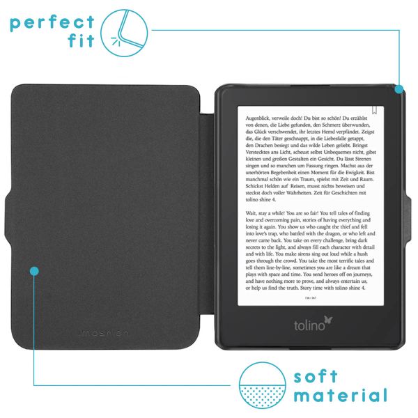 imoshion Slim Hard Case Sleepcover für das Kobo Clara 2E / Tolino Shine 4 - Dunkelblau