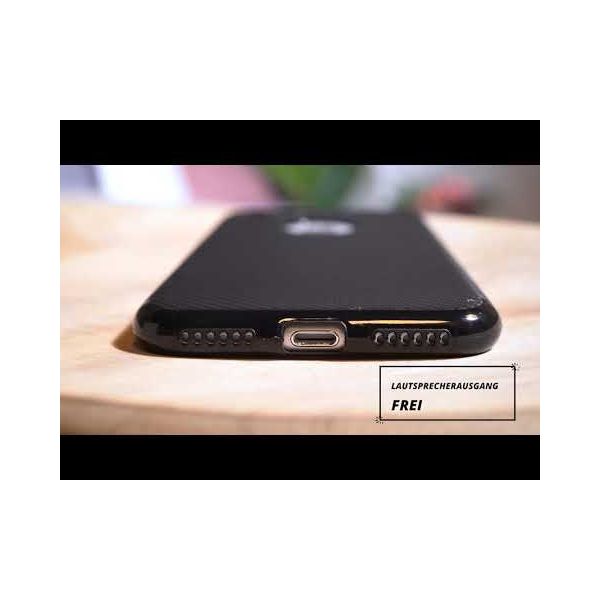 Carbon-Hülle Schwarz für das Xiaomi Mi Note 10 Lite