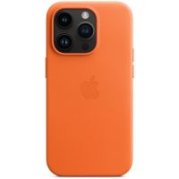 Apple Leder-Case MagSafe für das iPhone 14 Pro - Orange